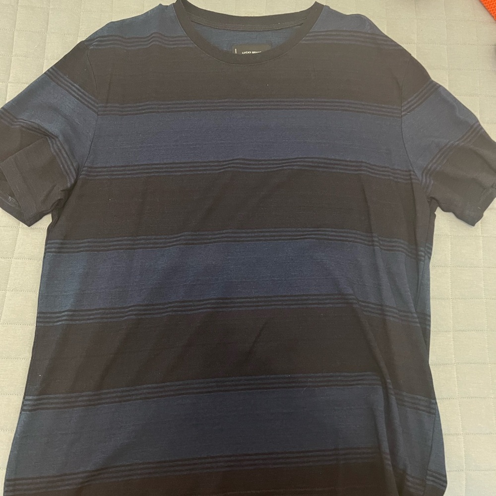 Lucky Men’s Shirt Blue Black Large
